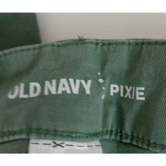 Old Navy Women’s Olive Green Pixie Pants Size 6 - Picture 8 of 9
